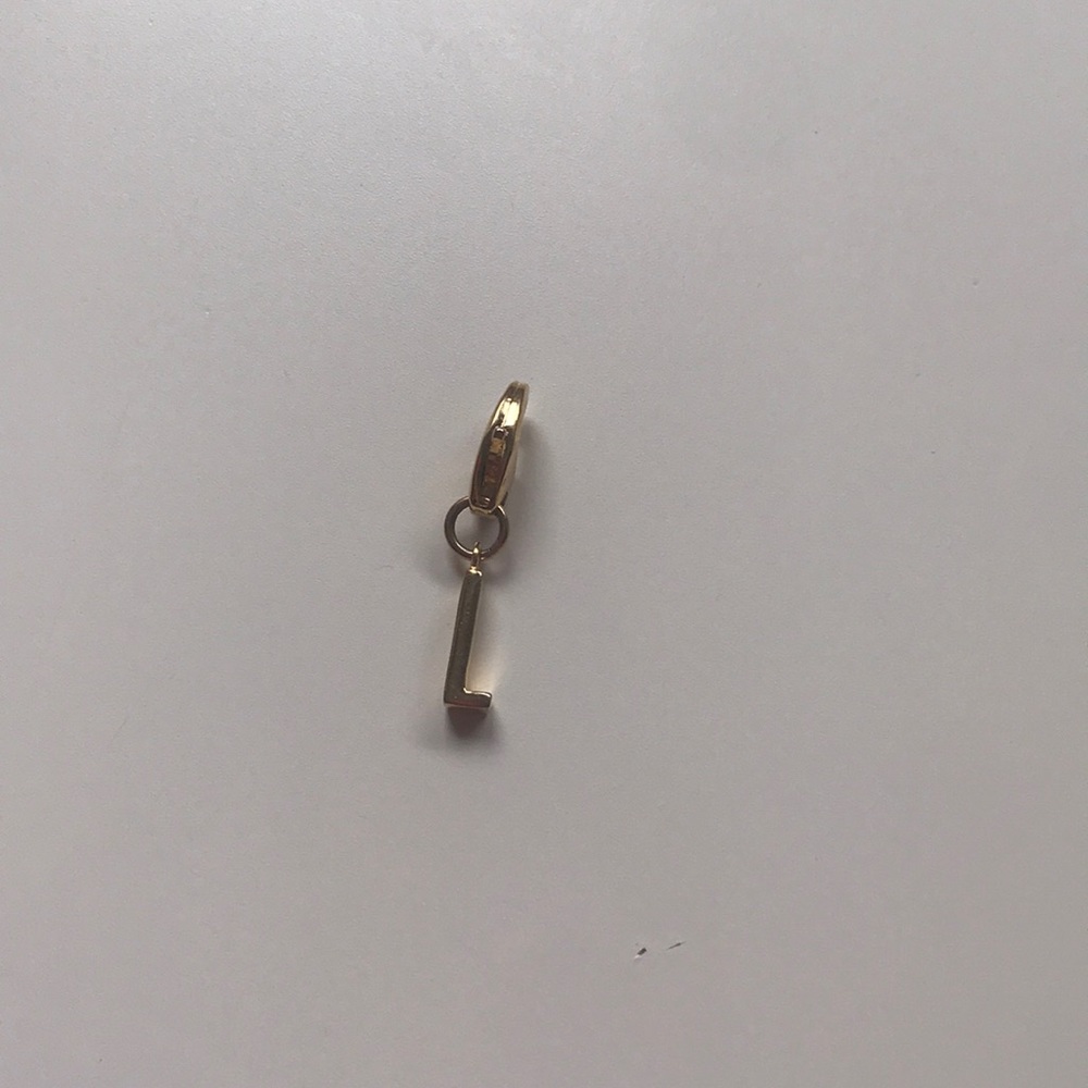 Gold “L” Kate spade charm